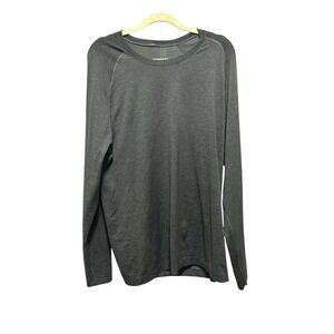 Lululemon Metal Vent Tech Crew Neck Long Sleeve Shirt 2.0 Coal Gray Men's‎ XL